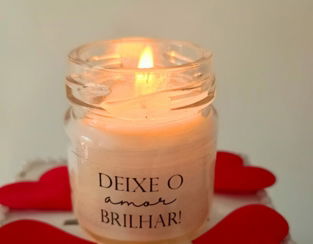 scented candles love bright, velas aromáticas deixe o amor brilhar